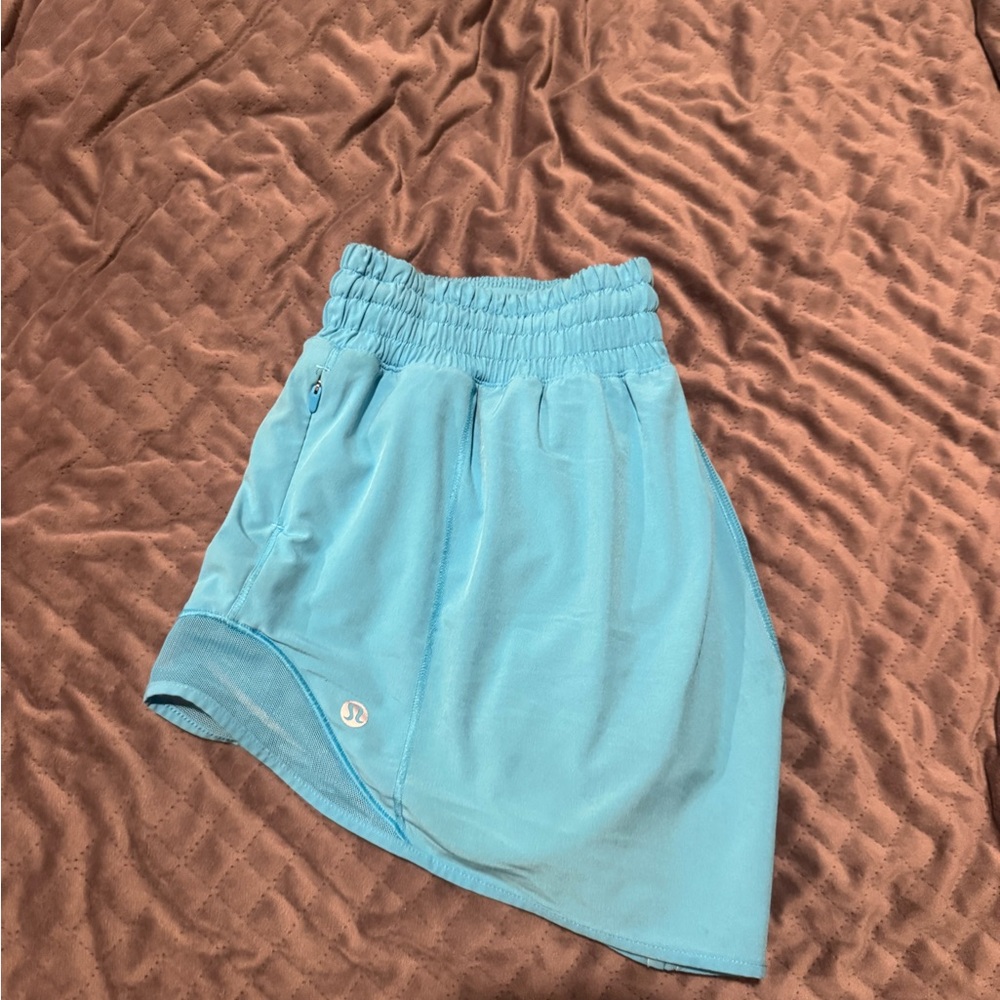 Lululemon Athletica Light Blue Athletic Shorts